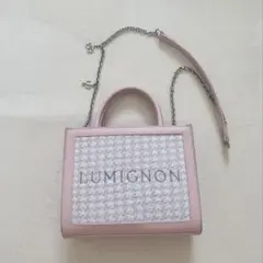 LUMIGNON ルミニョン ショルダーバッグ ハンドバッグ ピンク - メルカリ