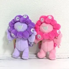 推しカラー　ミャクミャク　2体セット　ピンク&紫　ピンク　パープル