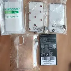iPhone17　SHEINクリアケース　カメラレンズ保護フィルム　即購入可⭕️