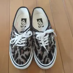 VANS ヒョウ柄 スニーカー 24.5cm