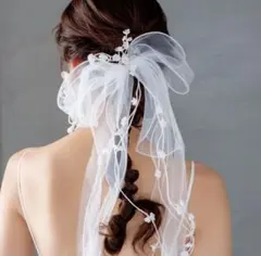 【結婚式】【前撮り】ホワイトヘッドドレス