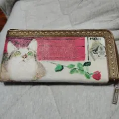 Manhattaner's 猫柄 ラウンドファスナー長財布のサムネイル