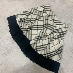 BURBERRYバーバリーブルーレーベルノバチェックミニスカートプリーツＭ
