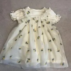 バースデイ Cottoli 白ワンピース 80size