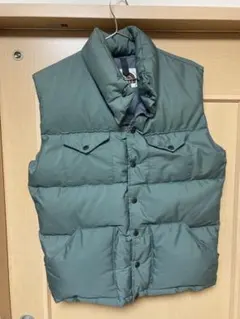 アメリカ製　ノースフェイス　茶タグ　ダウンベスト　Mサイズ黒ラッカー