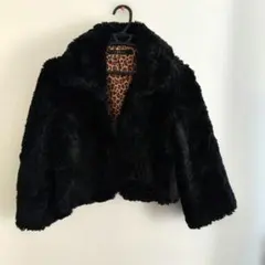 フェイクファー　ショート丈　コート