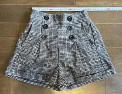 【金土日20%大幅値下げ！】PINK LATTE チェック柄 ハーフパンツ
