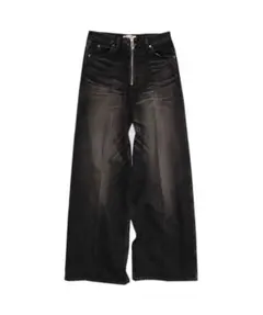 MASU BAGGY JEANS ブラックデニム 44のサムネイル