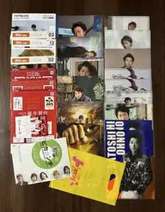 嵐 大野智 クリアファイル・下敷き・フライヤー 26点まとめ売り