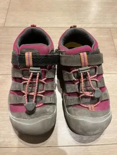 KEEN キッズスニーカー グレー/ピンク20cm