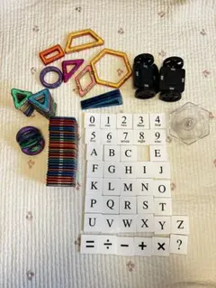 Jasonwell マグネットブロック 磁気おもちゃ 知育玩具 袋