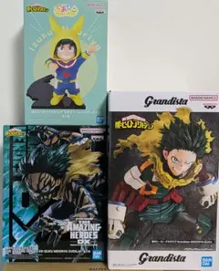 僕のヒーローアカデミア　緑谷出久 フィギュア3セット