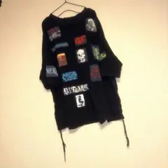 ktz サイド レースアップ パッチワーク ビッグ Tシャツ y2k - メルカリ