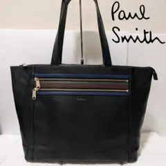 美品】 ポールスミス カラードチップ ビジネスバッグ レザー 手提げ A4
