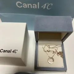 9500→8200美品❣️Canal 4C シルバー リング型ネックレス