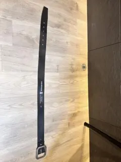 黒 レザー ベルト 金属製バックル