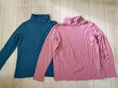 UNIQLO HEATTECH ヒートテック　タートルネックフリース2枚　L
