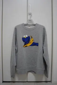 ユニクロ KAWS + WARHOL スウェットシャツ Mサイズ グレー バナナ