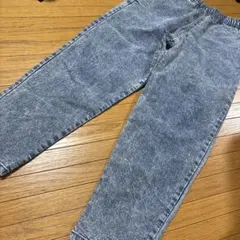 メンズ　ゴムウエスト デニムパンツ　L