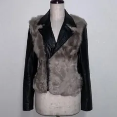 定価7万　CITYSHOP 本革　ライダースジャケット　ムートンファー