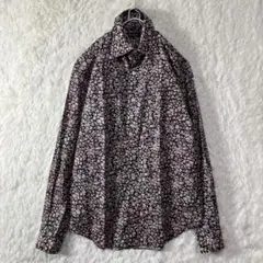 極美品 ポールスミスコレクション 長袖シャツ コットン 花柄 総柄 日本製 L