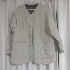 Niko and…クリーム色 キルティングジャケット