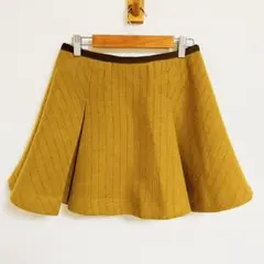 sacai luck サカイラック スカート ウール ボックスプリーツ ミニ丈のサムネイル
