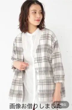 スタジオクリップ　アヤカルゼワークブルゾン　チェック