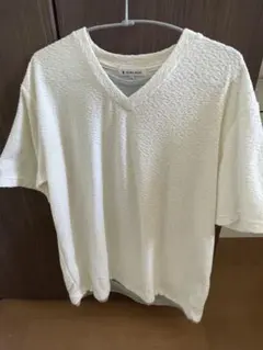 GLOBAL WORK VネックTシャツ Lサイズ ホワイト