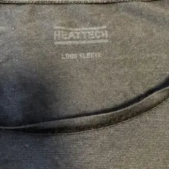 ※難あり※着古した UNIQLO HEATTECH 長袖Tシャツ 黒　XL