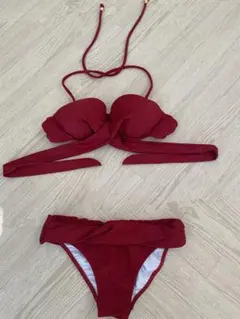 三愛水着　セパレート水着 ビキニ ボルドーのサムネイル