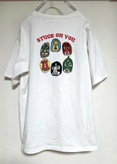 ジムマスター　覆面レスラー刺繍Tシャツ　白　M