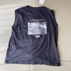 ノースリーブ Tシャツ ダークグレー F