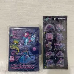 【ポケモン】Night Arcade シール帳とシールのセット