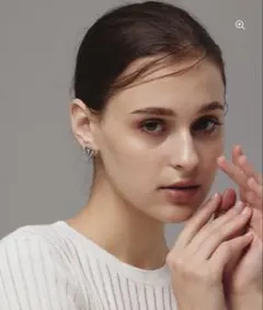 CENE シンプルハートピアス シルバー