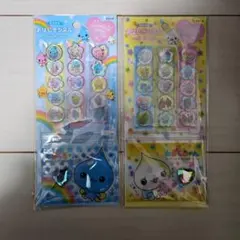 しずくちゃん　みるみるちゃん　キラキラ　おはじきシール　2点セット　正規品