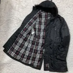 極美品 バーバリーブラックレーベル ダウンジャケット 黒 Lサイズ 2way