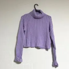 forever21 タートルニット　パープル