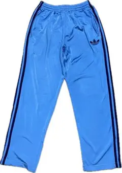 10's adidas トレフォイルロゴ トラックパンツ 水色 ブルー