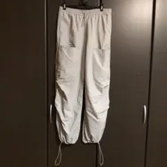 ザラ ZARA カーゴ パンツ ウエスト ゴム 裾絞り ワーク ポケット 無地