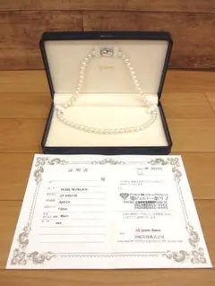 高島屋外商 8.5ミリ 大珠 パールネックレス 鑑別書付き - メルカリ