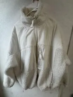 H&M SPORT フリースジャケット L ホワイト