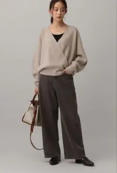 デニムWIDEフレアパンツL