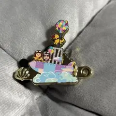 香港ディズニー　ピンバッジ　ピンバッチ　フレンドタスティック　カールじいさん