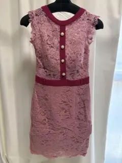 新品未使用✨ジュエルズ　レースドレス　Sサイズ ピンク