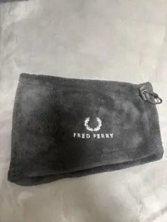 FRED PERRY ネックウォーマー 黒 フリース