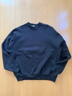 USA製 90s FRUIT OF THE LOOM 無地スウェット 黒XL
