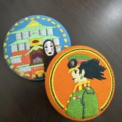 ジブリ刺繍缶バッチ　2個セット