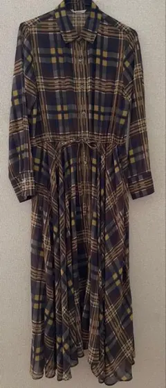Droite Lautreamont チェック柄シャツワンピースのサムネイル