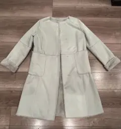 リバーシブル　ファー/フェイクムートン コート